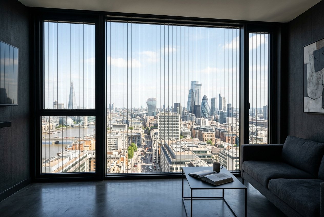 Invisible window grills installation